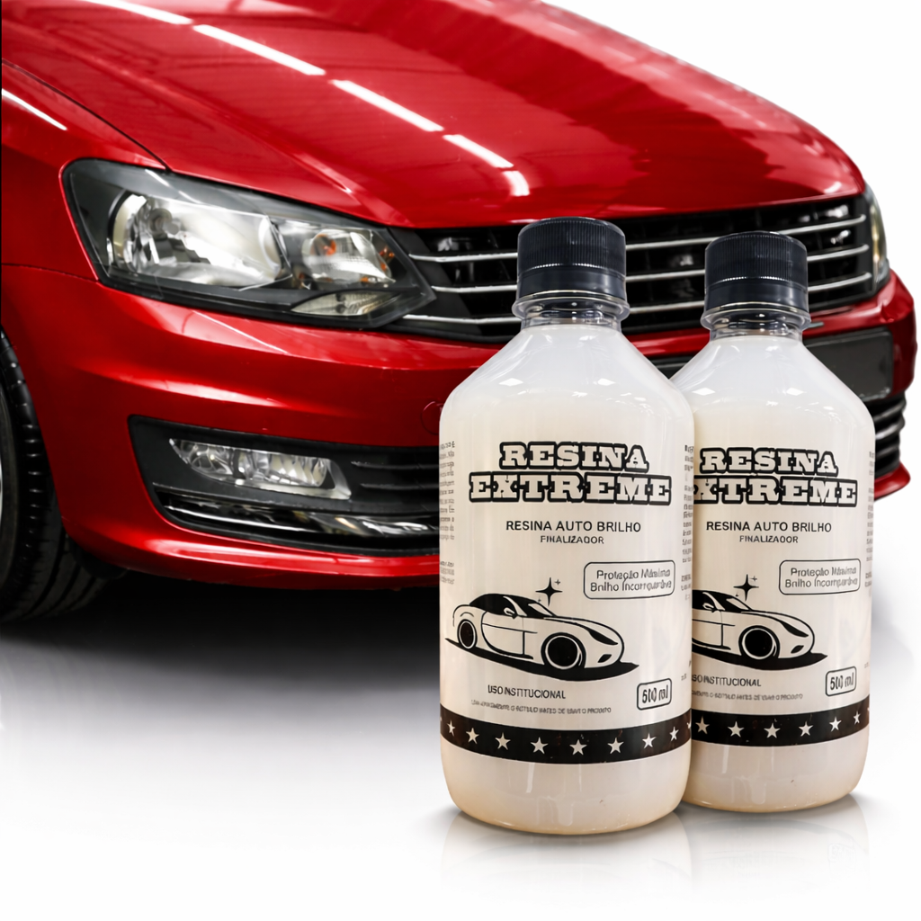 Frasco da Resina Extreme 500ml — finalizador automotivo de auto brilho